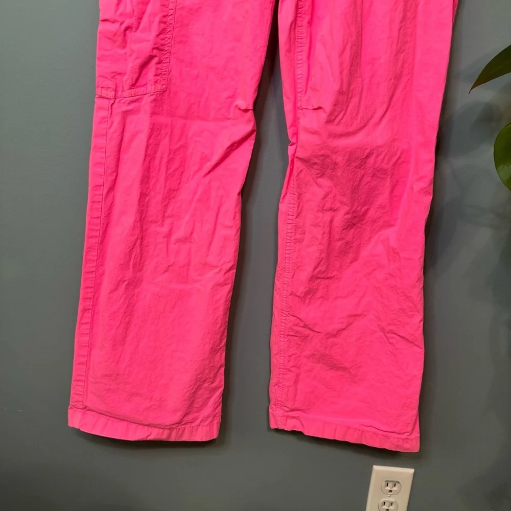 Aerie Baggy Cargo Skater Pants Coral Sun Pink Women’s XS 100% Cotton - Picture 6 of 15